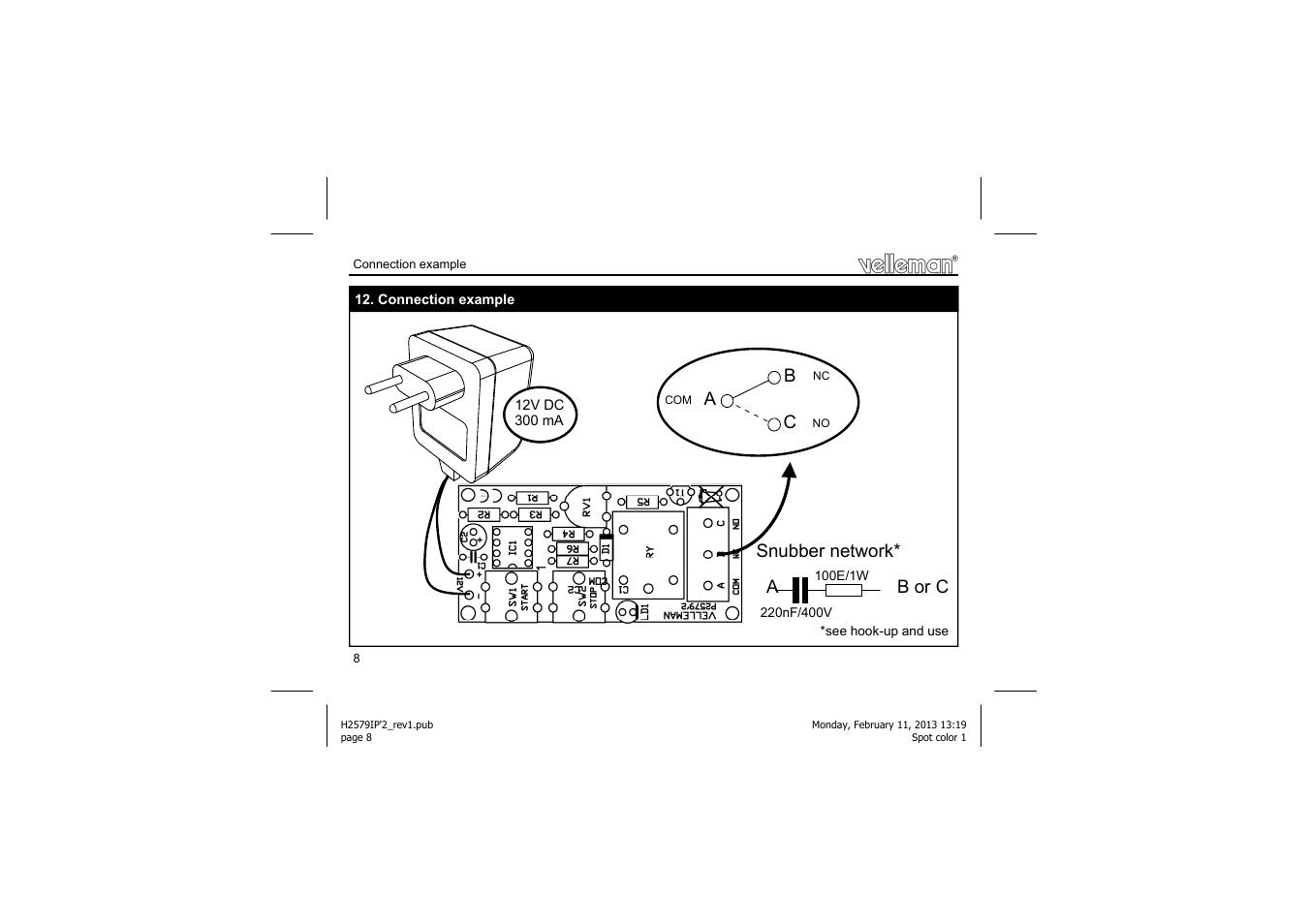 Velleman projects K2579 Assembly instructions User Manual | Page 8 / 12