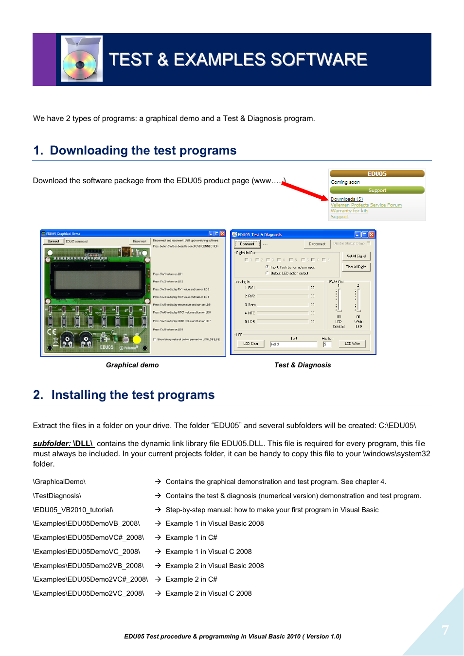 Velleman projects EDU05 Assembly instructions User Manual | Page 7 / 15