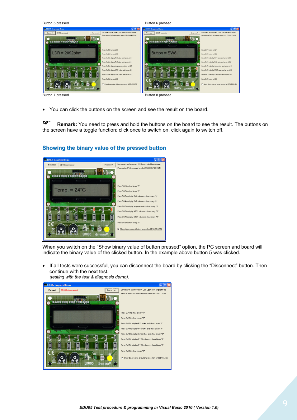 Velleman projects EDU05 Assembly instructions User Manual | Page 9 / 15