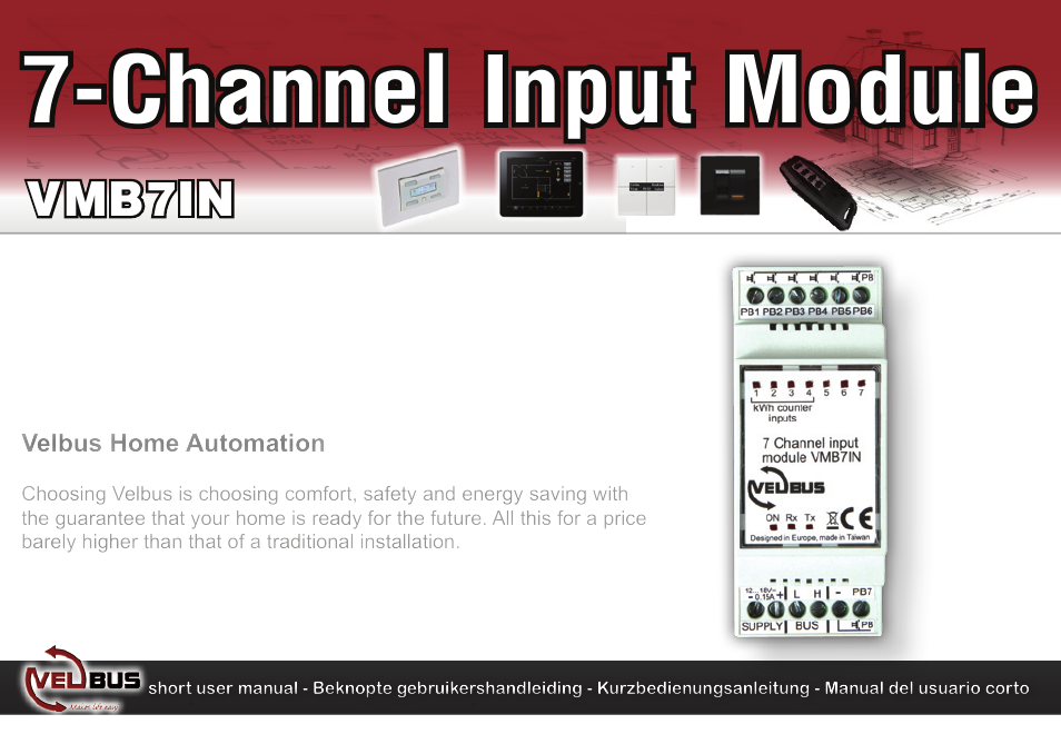 Velleman VMB7IN User Manual | 8 pages