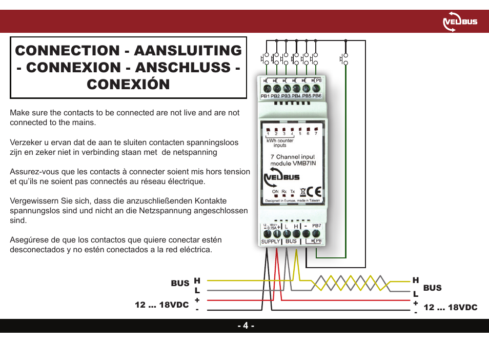 Velleman VMB7IN User Manual | Page 4 / 8