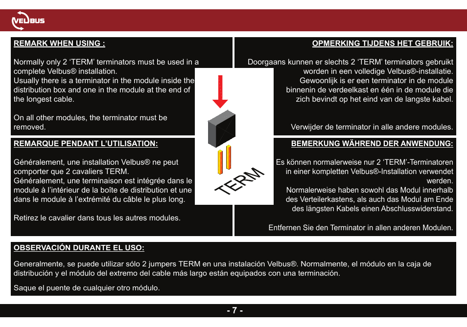 Velleman VMB7IN User Manual | Page 7 / 8