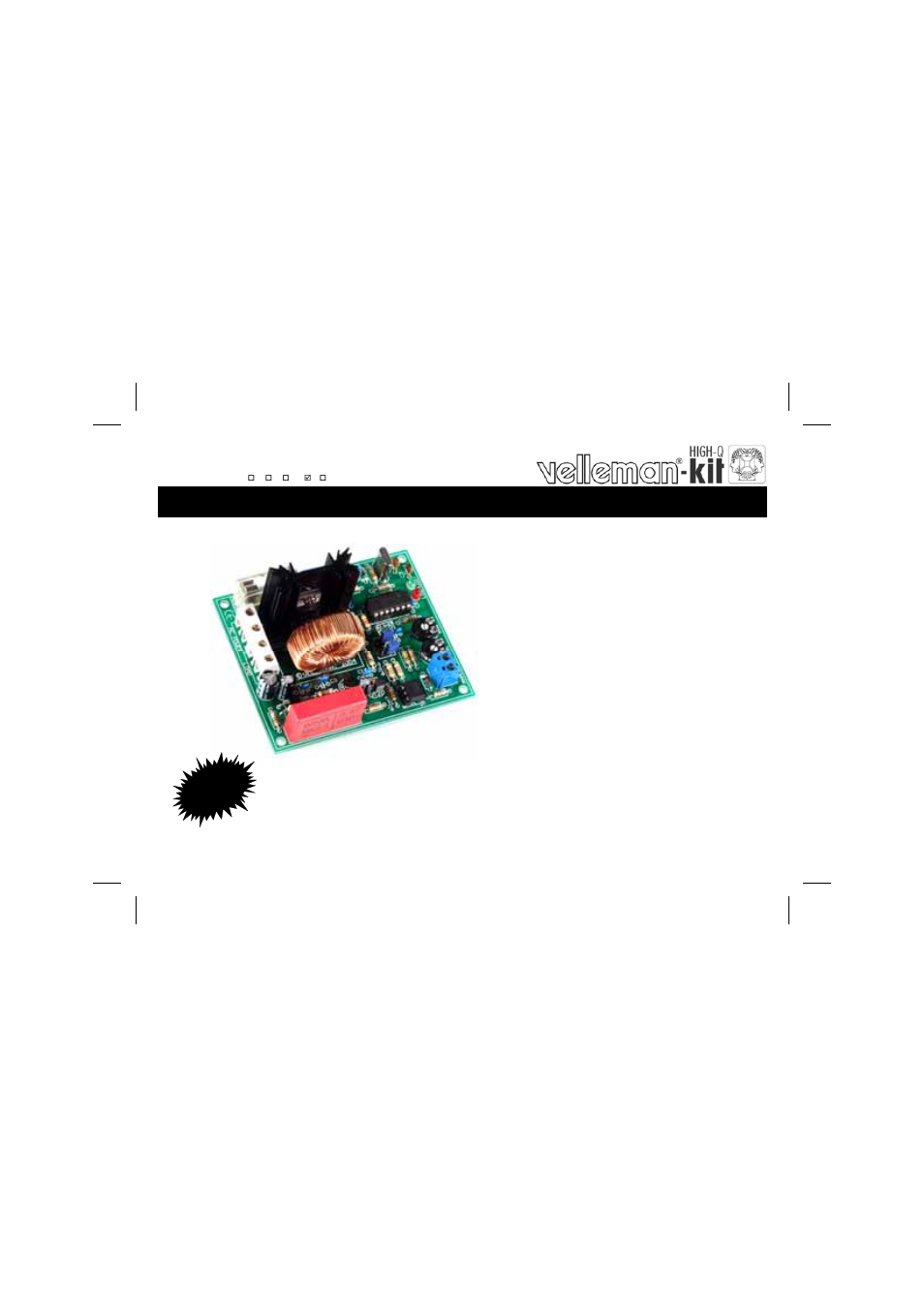 Velleman К8064 User Manual | 16 pages