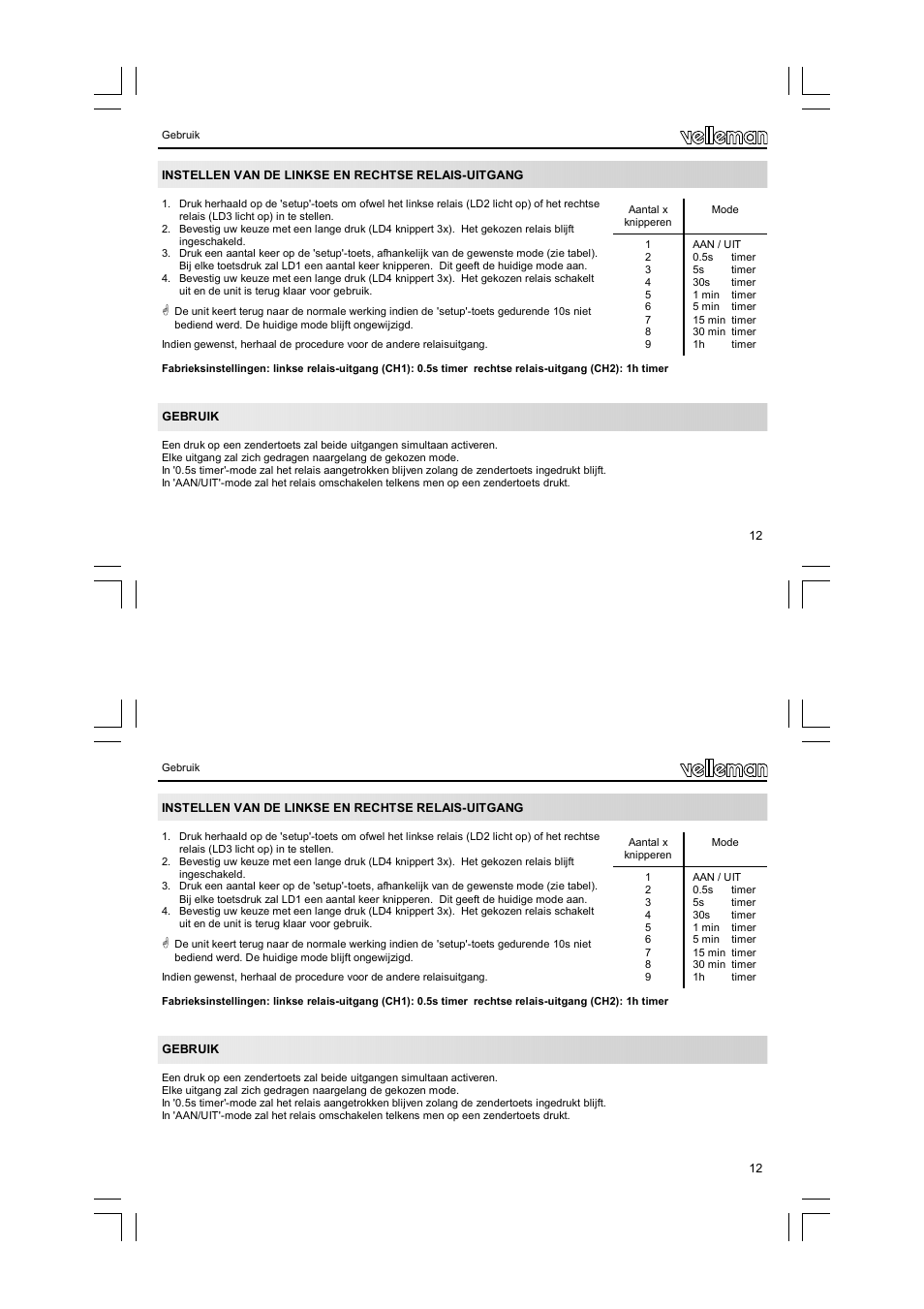 Velleman VM119 User Manual | Page 12 / 32