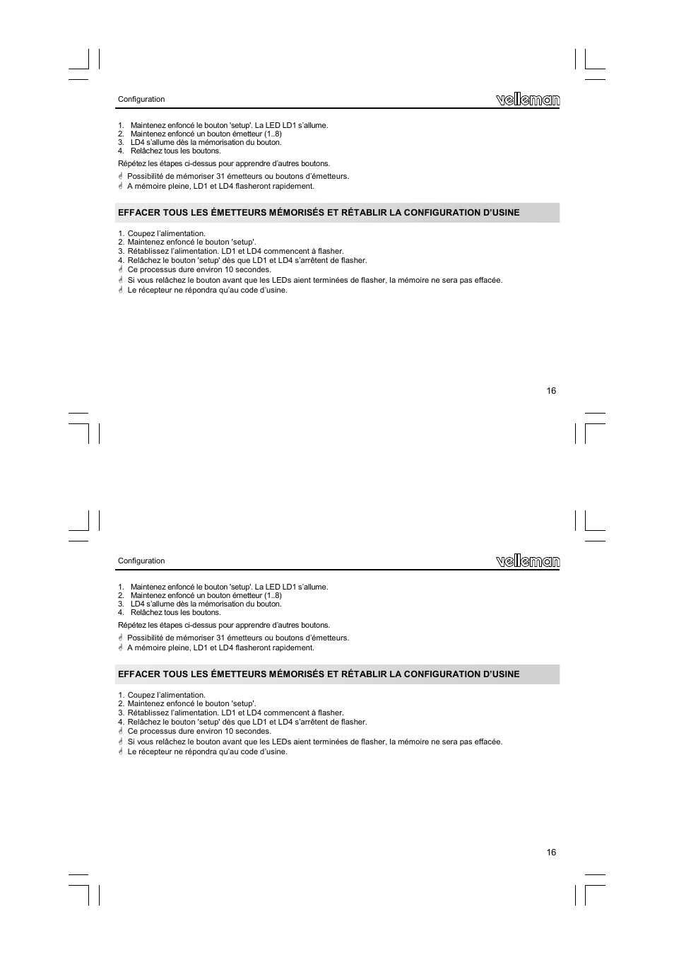 Velleman VM119 User Manual | Page 16 / 32
