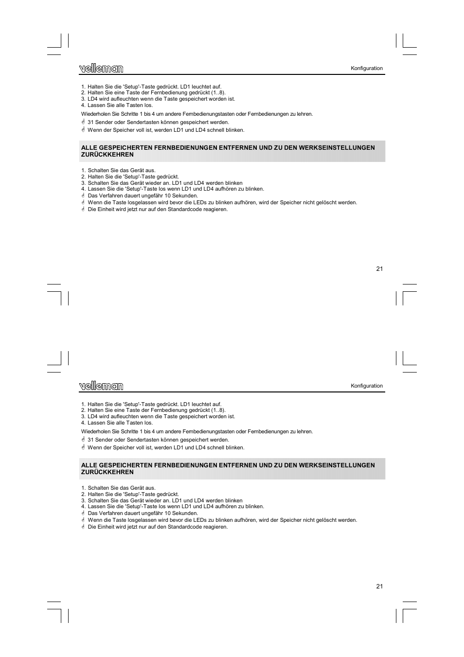 Velleman VM119 User Manual | Page 21 / 32