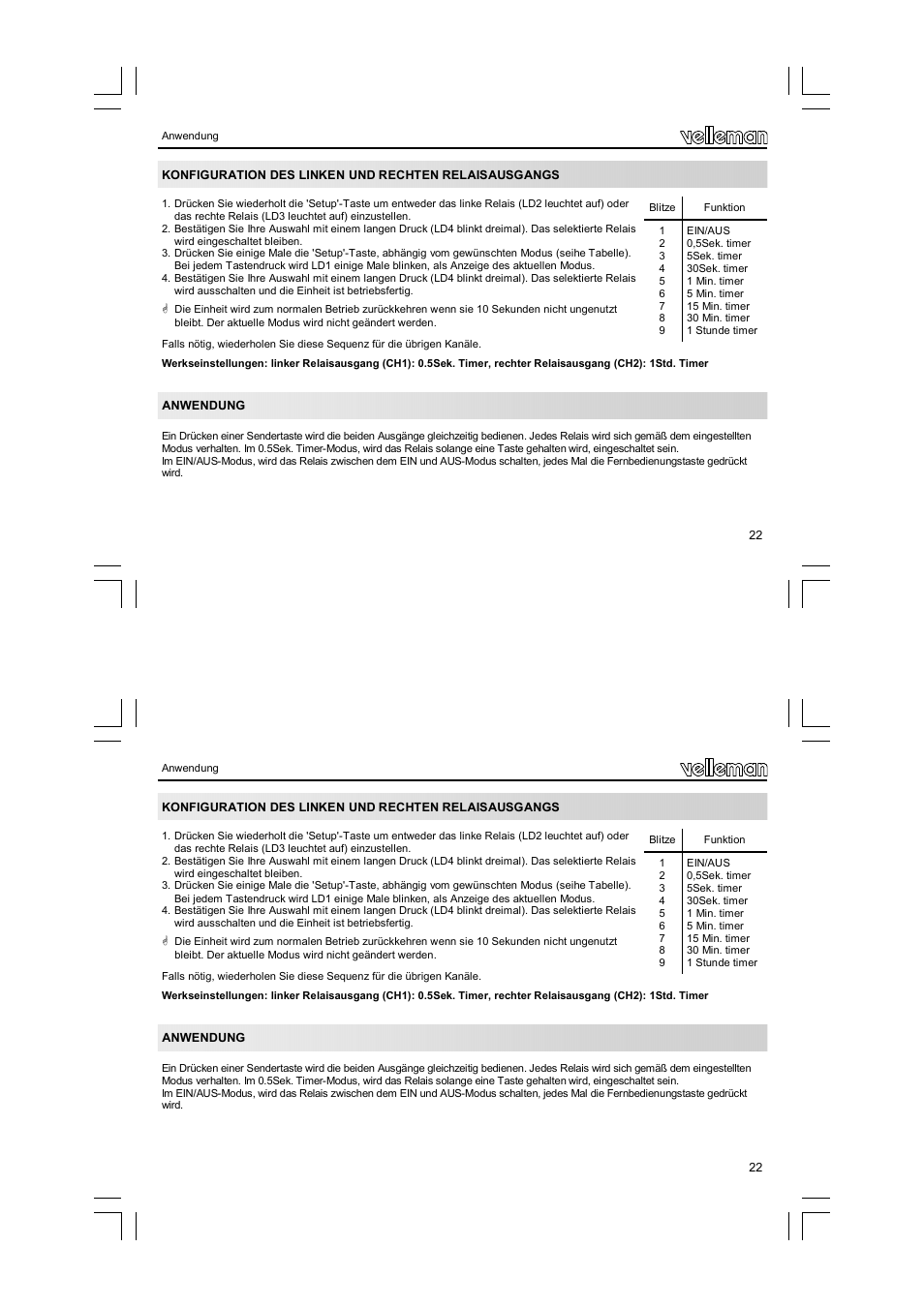 Velleman VM119 User Manual | Page 22 / 32