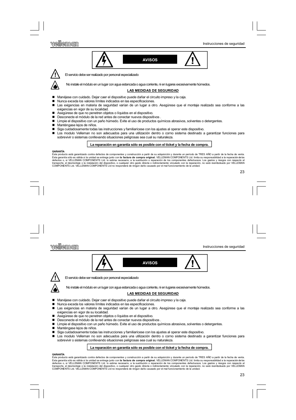 Velleman VM119 User Manual | Page 23 / 32