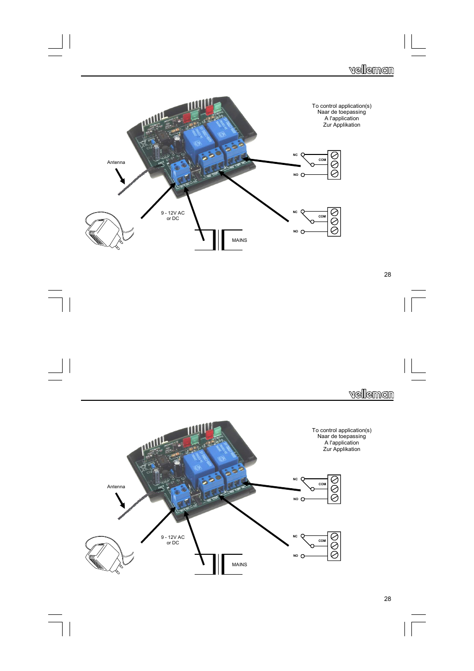 Velleman VM119 User Manual | Page 28 / 32