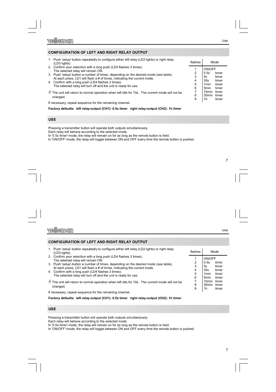 Velleman VM119 User Manual | Page 7 / 32