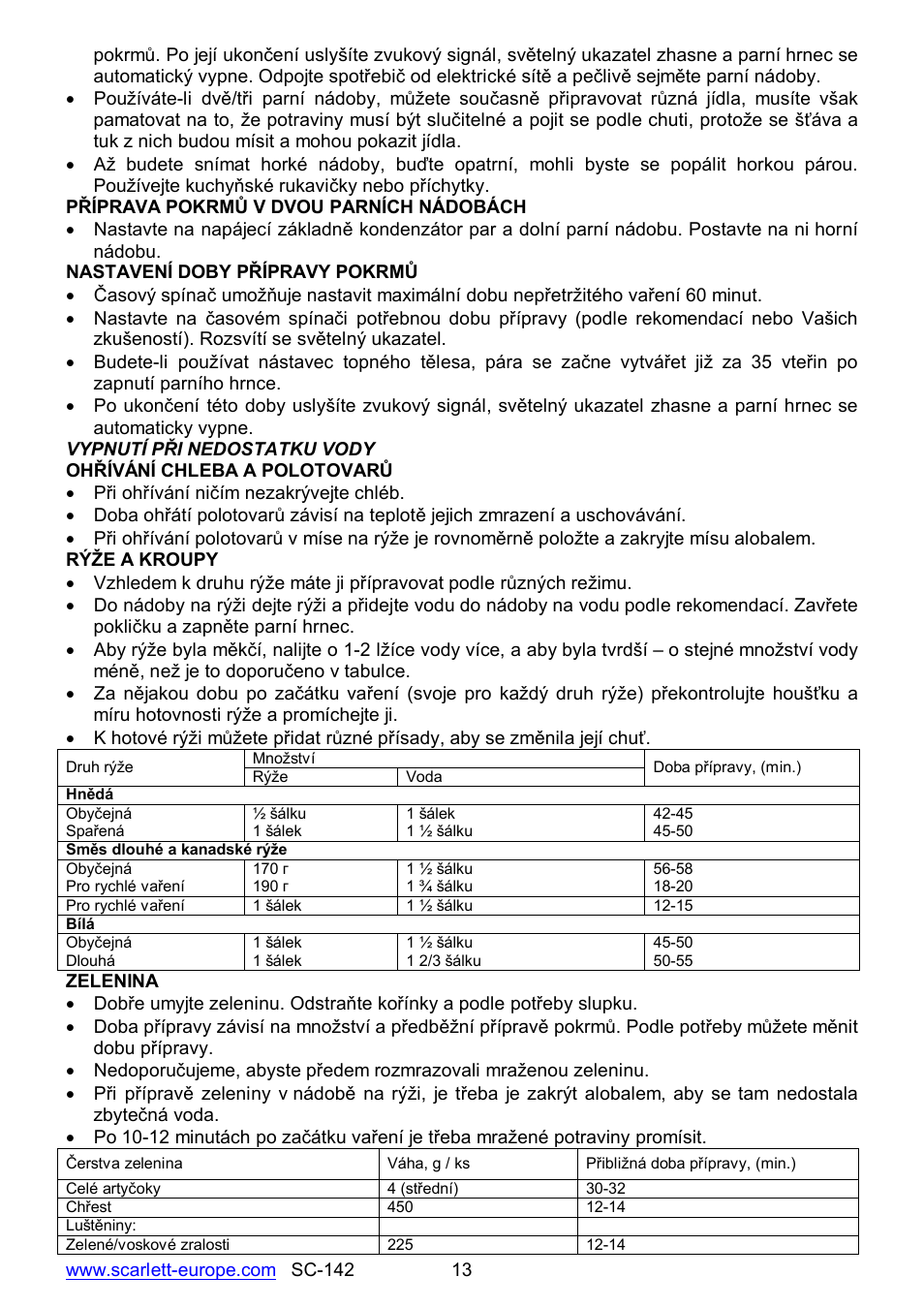 Scarlett SC-142 User Manual | Page 13 / 60