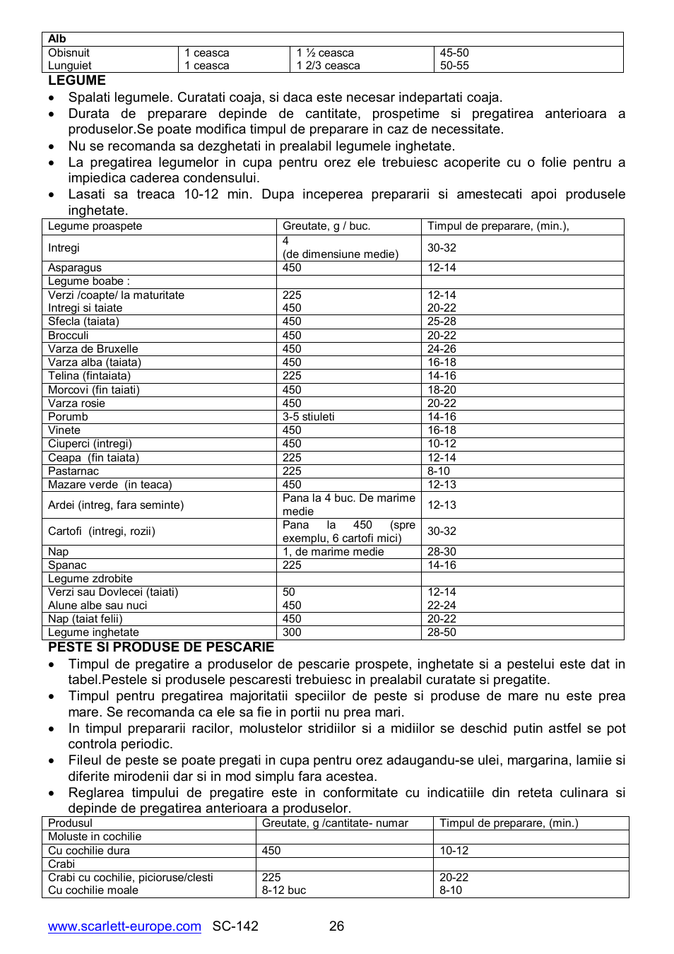 Scarlett SC-142 User Manual | Page 26 / 60