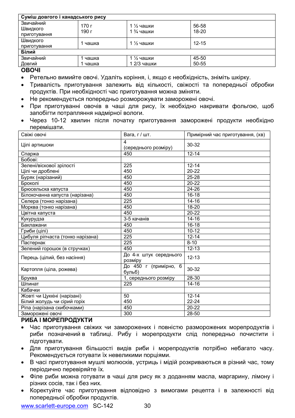 Scarlett SC-142 User Manual | Page 30 / 60