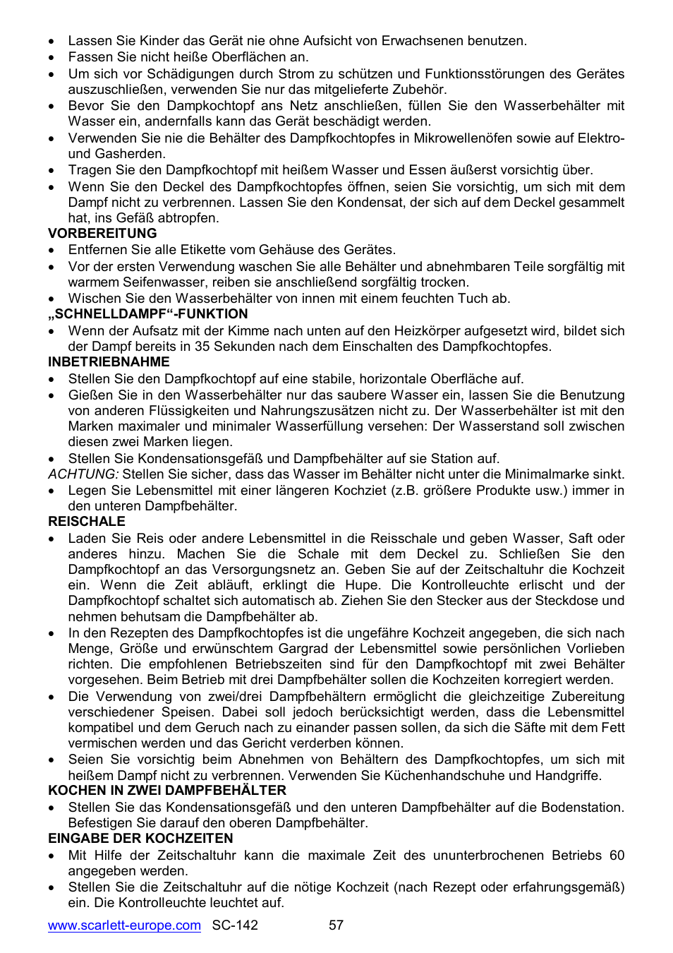 Scarlett SC-142 User Manual | Page 57 / 60