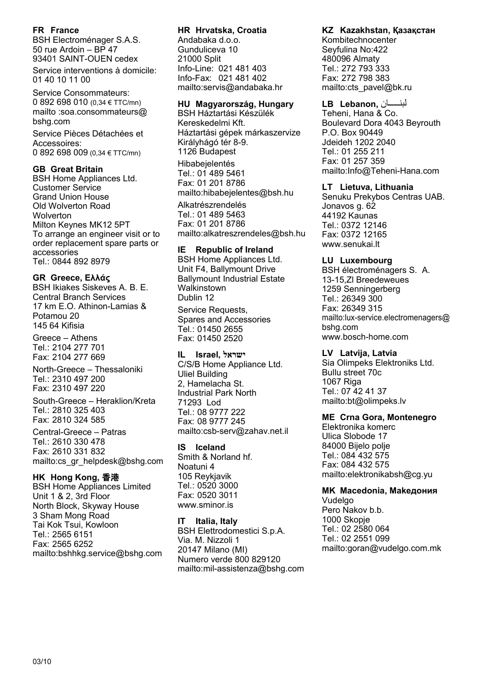 Bosch MAS 95 W 1 User Manual | Page 78 / 83