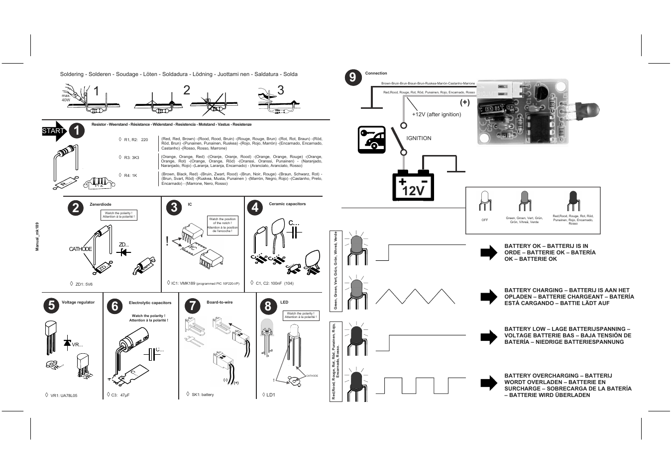 Velleman MK189 User Manual | 1 page