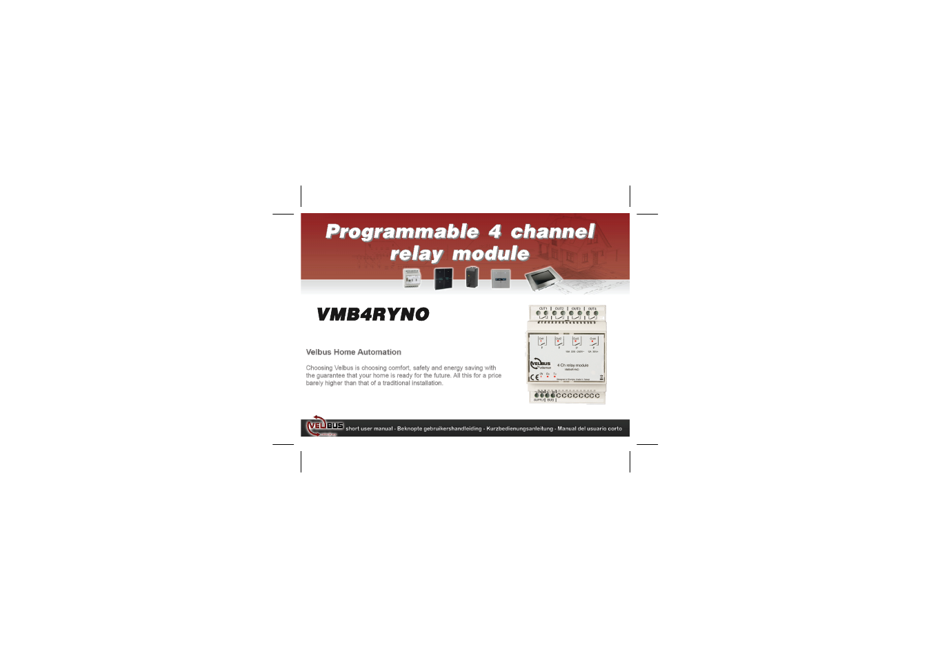 Velleman projects VMB4RYNO Short user manual User Manual | 8 pages