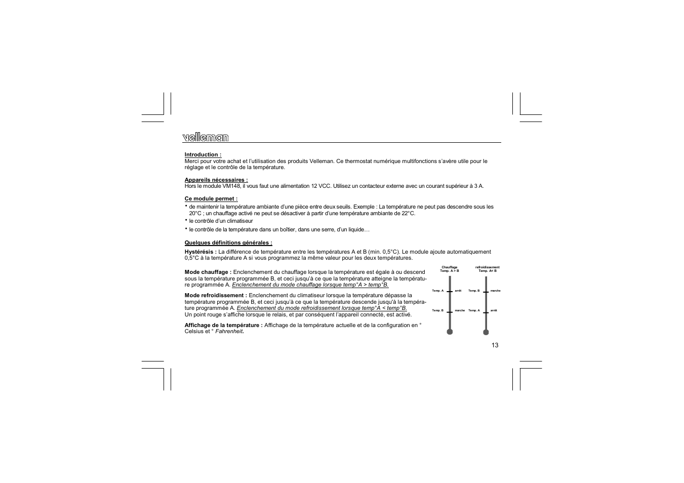 Velleman VM148 User Manual | Page 13 / 24