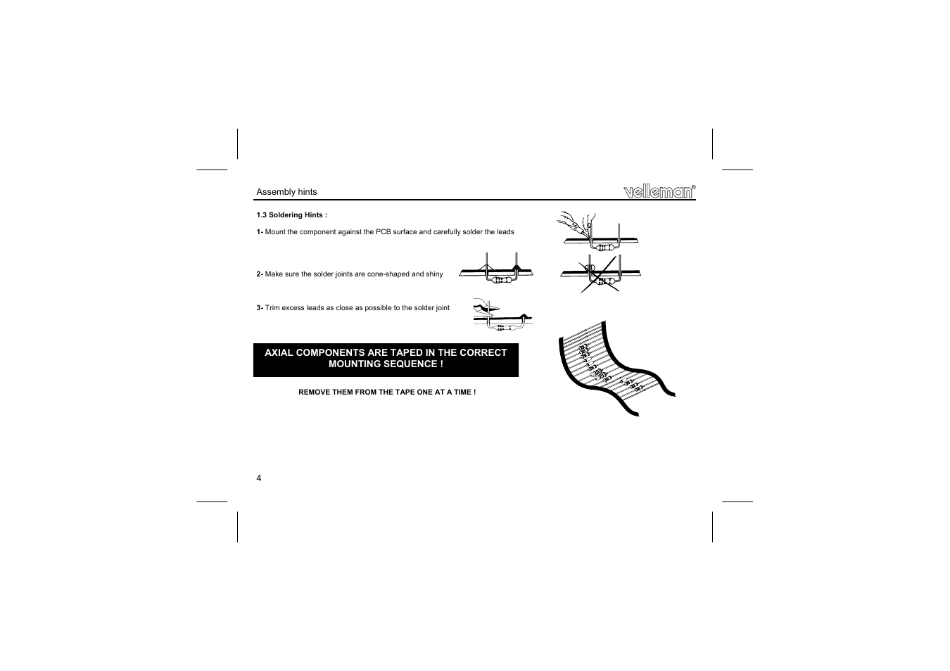 Velleman projects K2543 Assembly instructions User Manual | Page 4 / 12