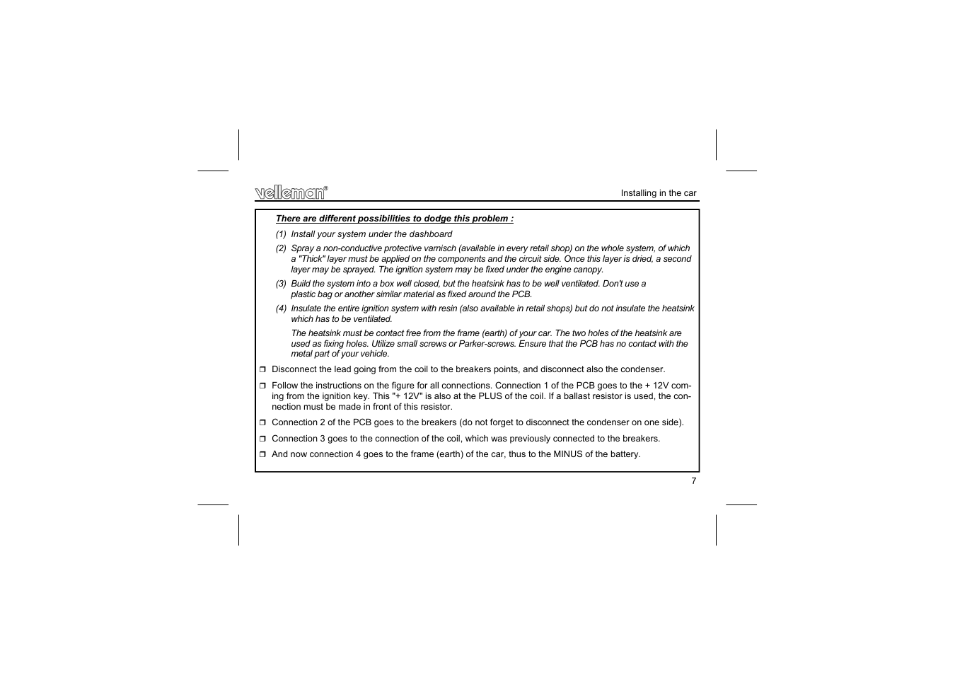 Velleman projects K2543 Assembly instructions User Manual | Page 7 / 12