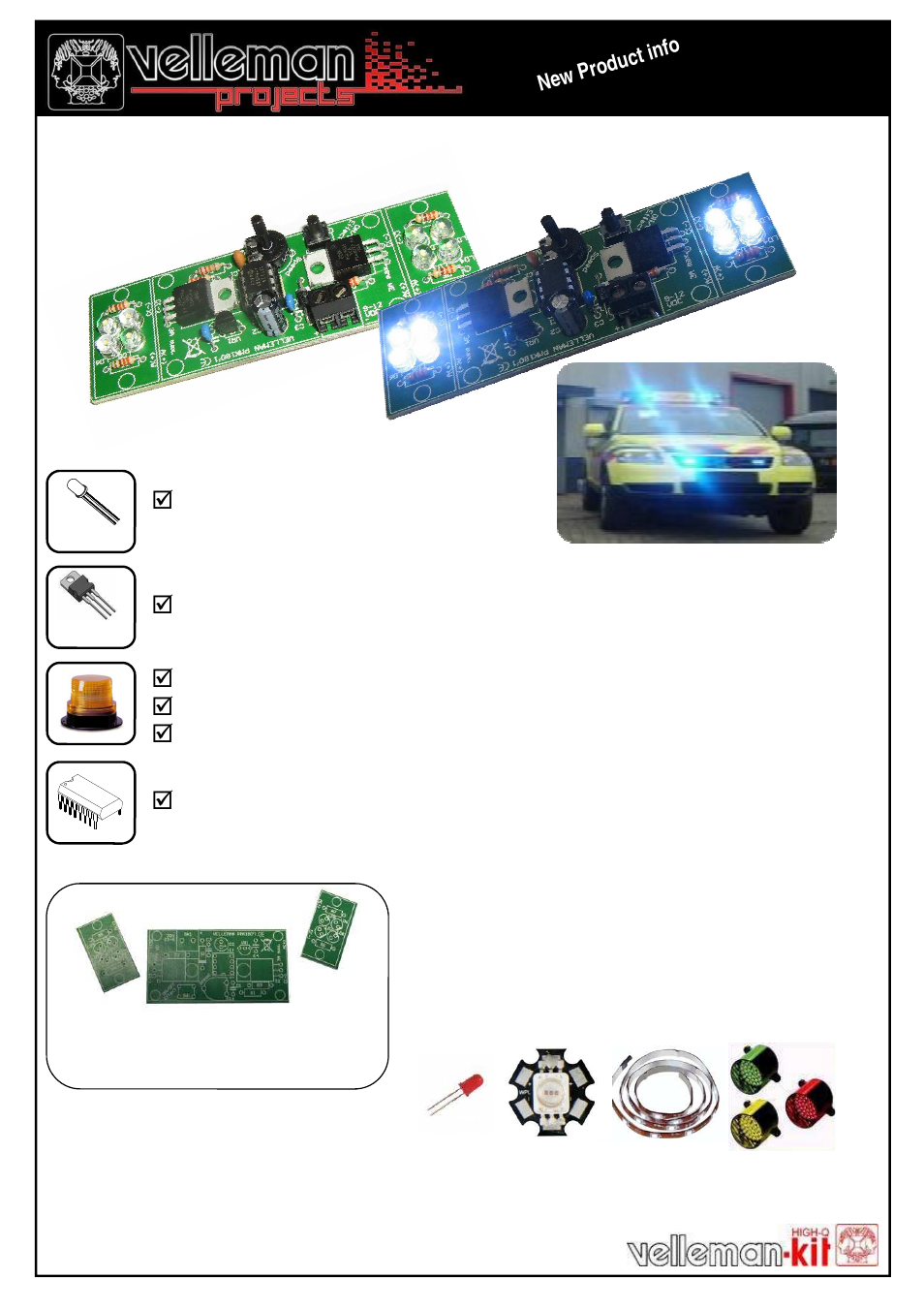 Velleman projects MK180 Datasheet User Manual | 1 page