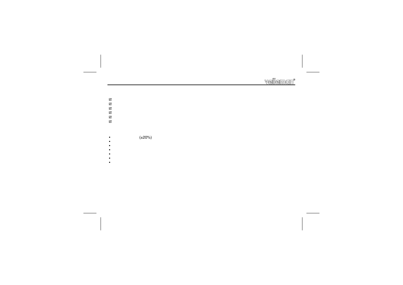 Velleman projects K7302 Assembly instructions User Manual | Page 2 / 12
