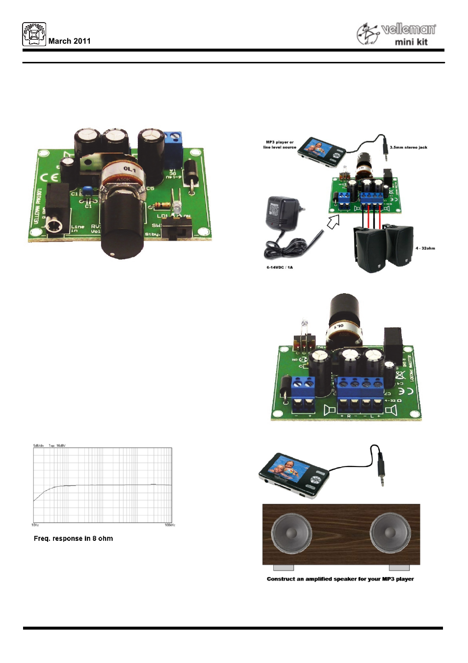 Velleman projects MK190 Datasheet User Manual | 1 page