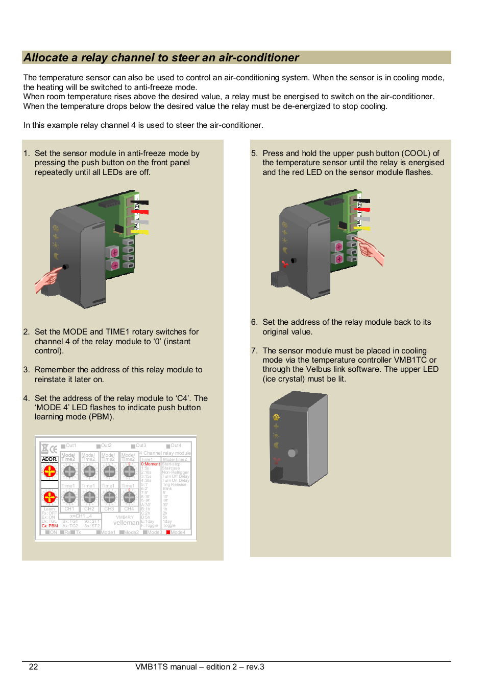 Velleman | Velleman VMB1TS User Manual | Page 22 / 43