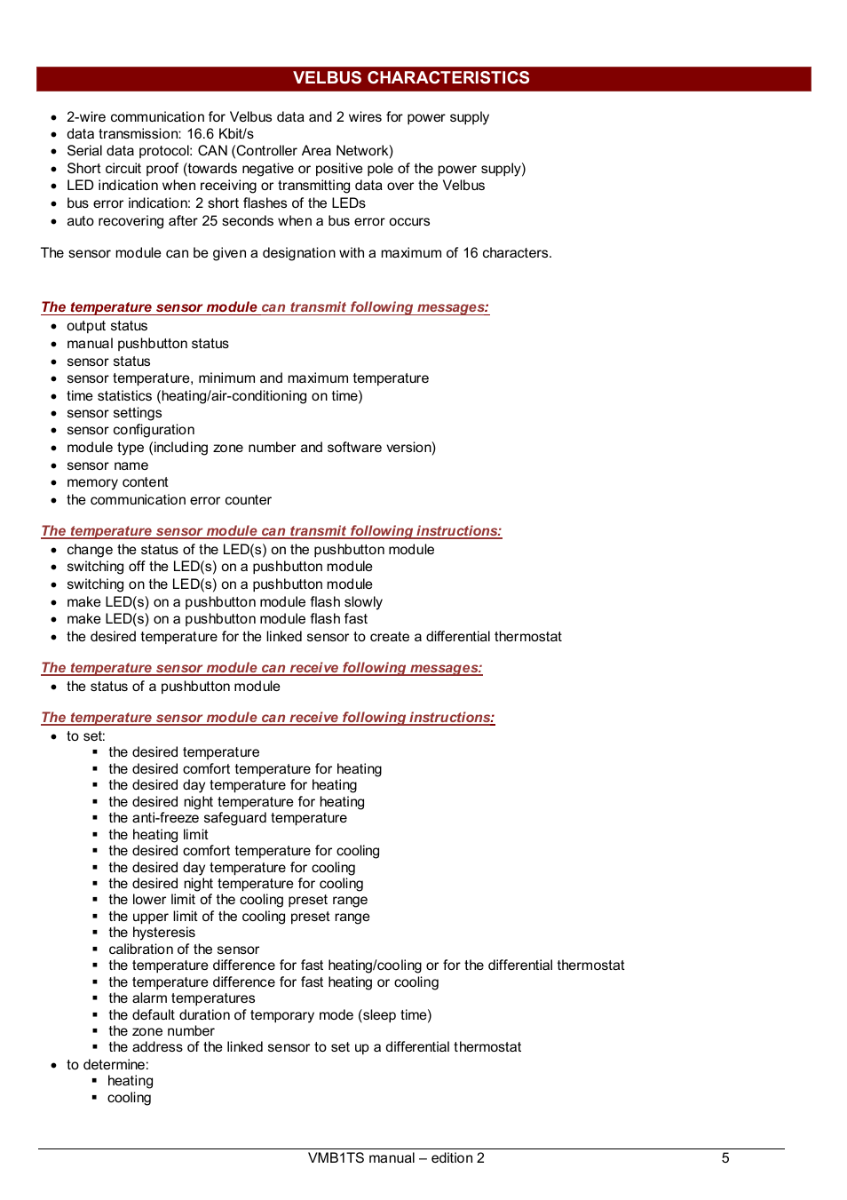 Velleman VMB1TS User Manual | Page 5 / 43