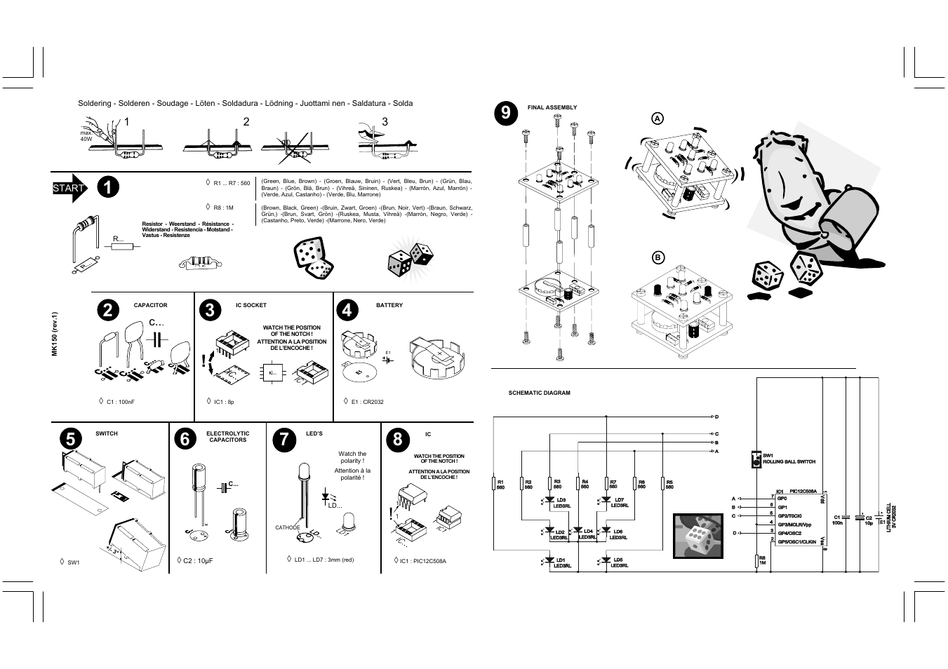 Velleman MK150 User Manual | 1 page