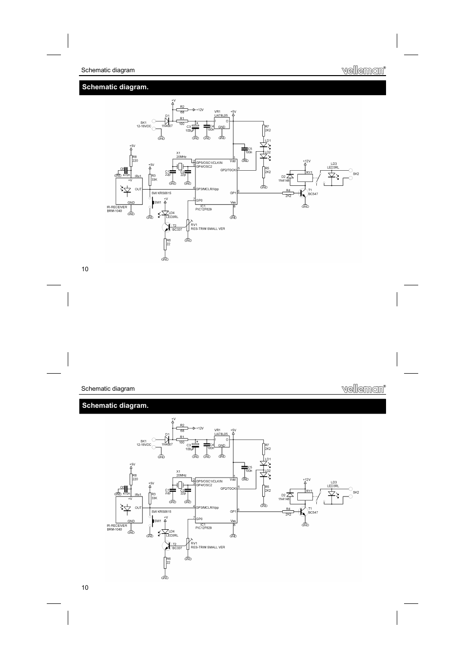 Velleman К8092 User Manual | Page 10 / 12