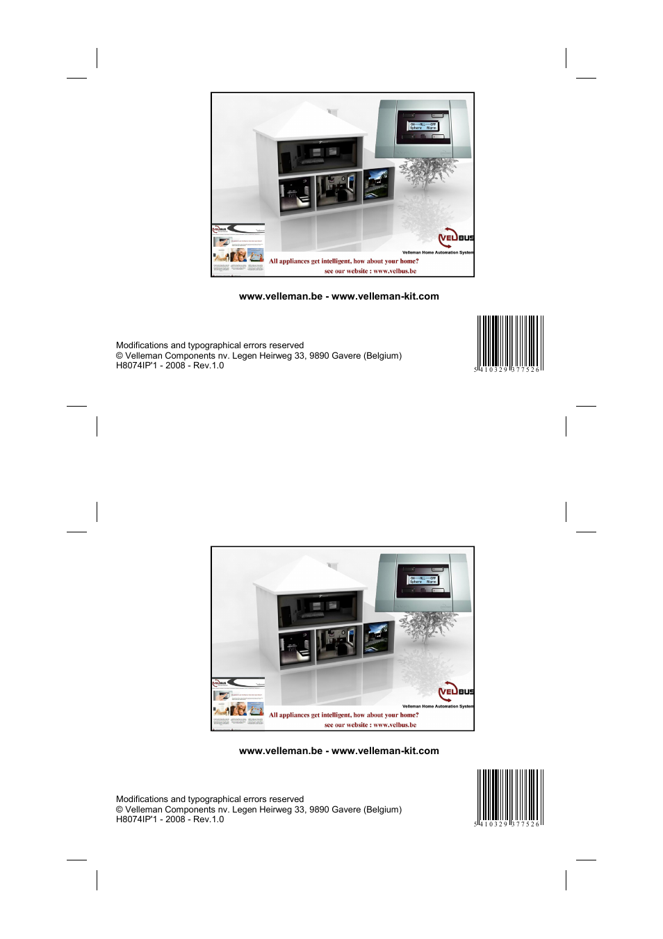 Velleman К8074 User Manual | Page 12 / 12