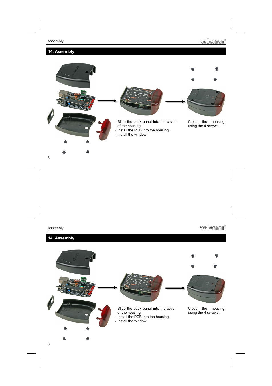 Velleman К8074 User Manual | Page 8 / 12