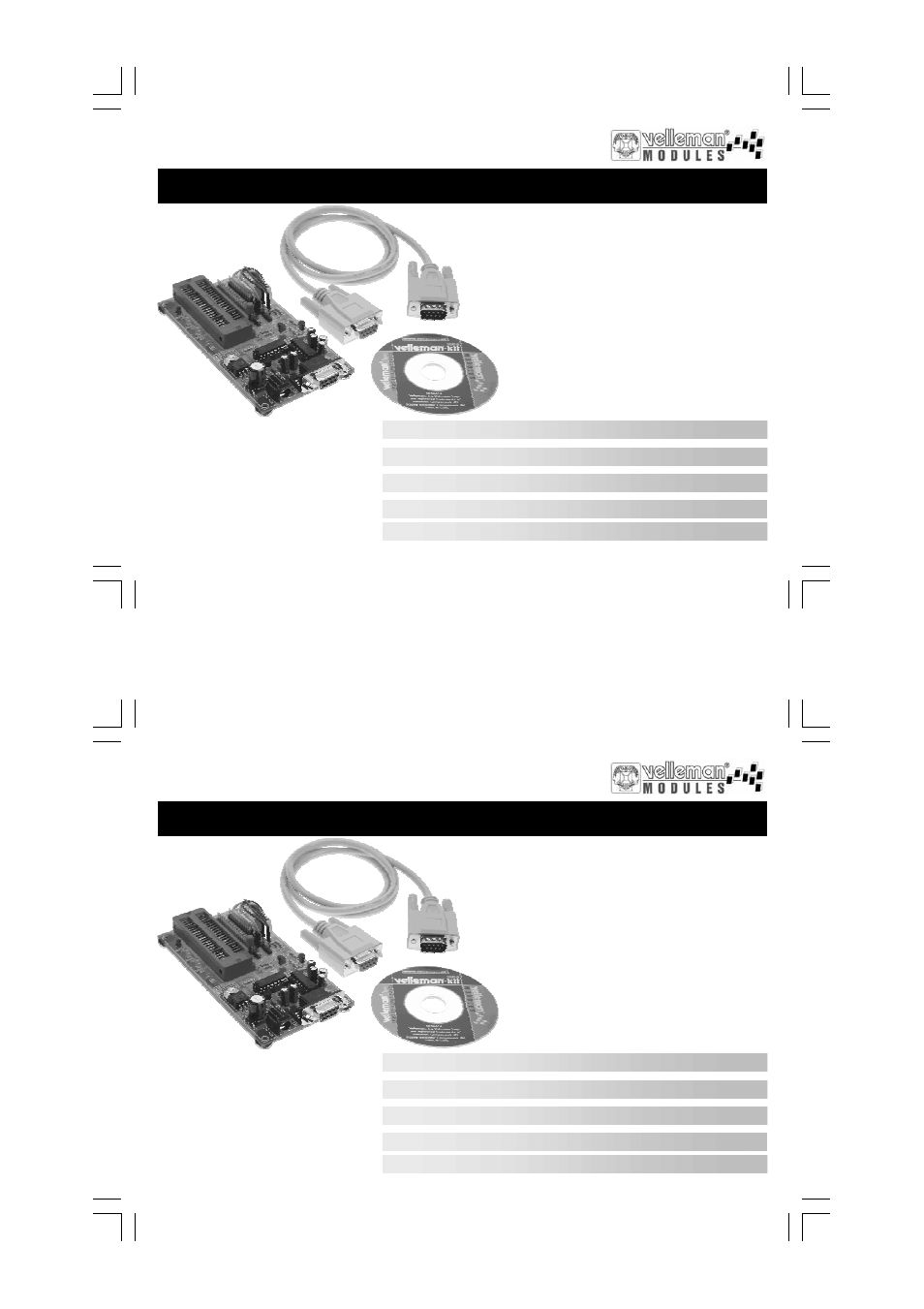 Velleman VM134 User Manual | 24 pages