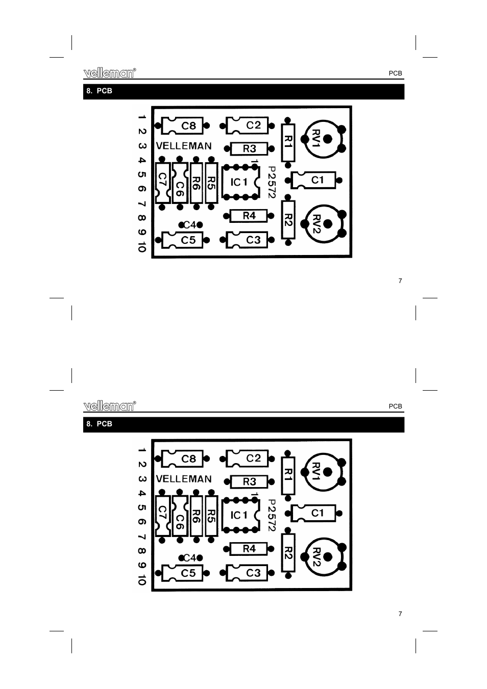 Velleman projects K2572 Assembly instructions User Manual | Page 7 / 8