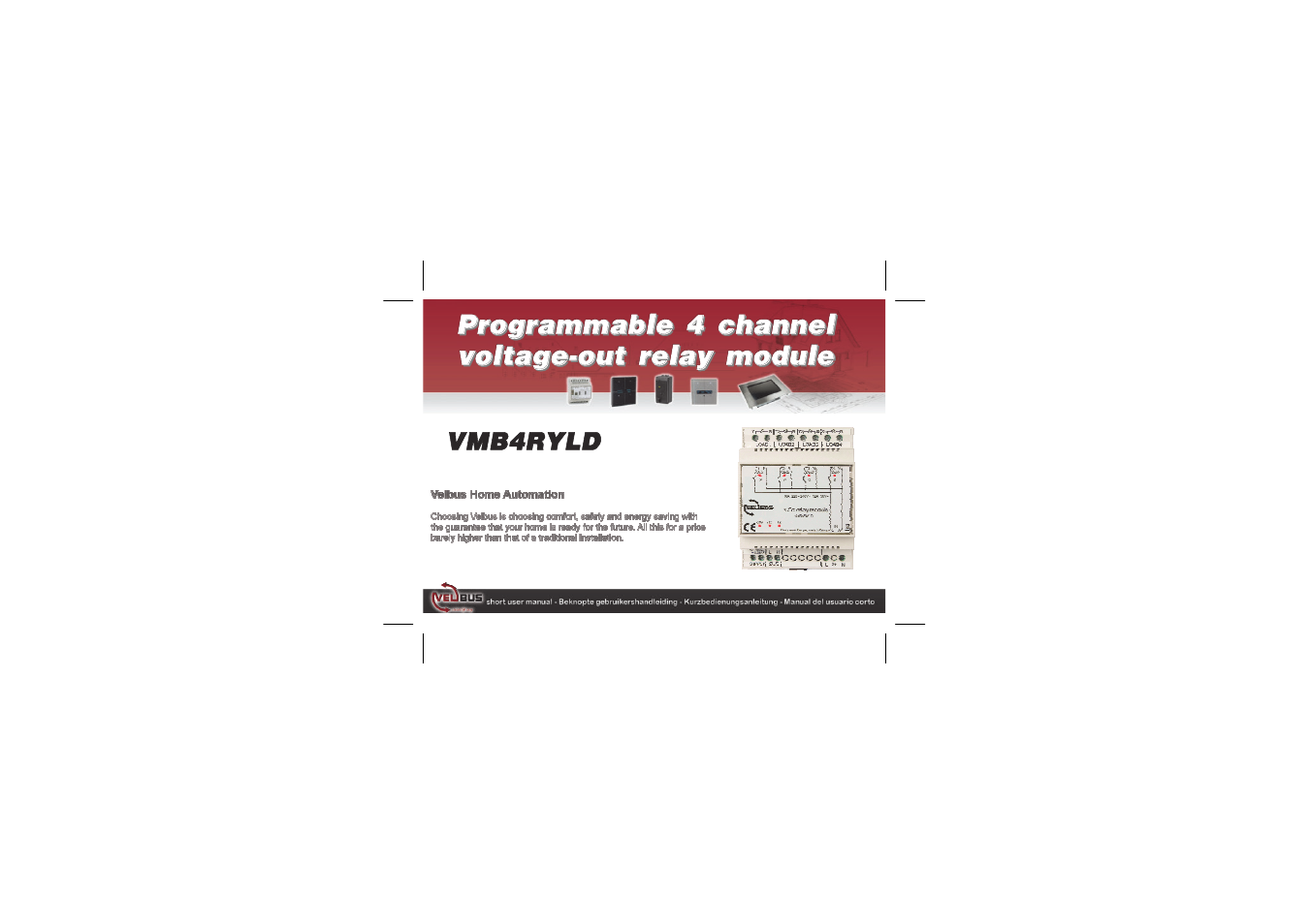 Velleman projects VMB4RYLD Short user manual User Manual | 8 pages