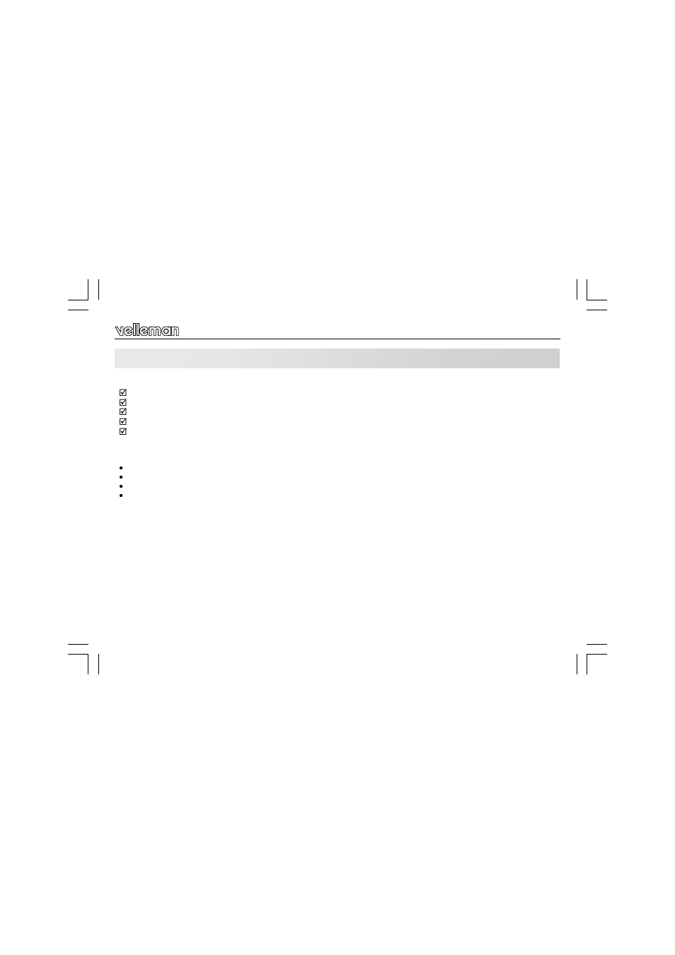 Velleman VM121 User Manual | Page 3 / 32