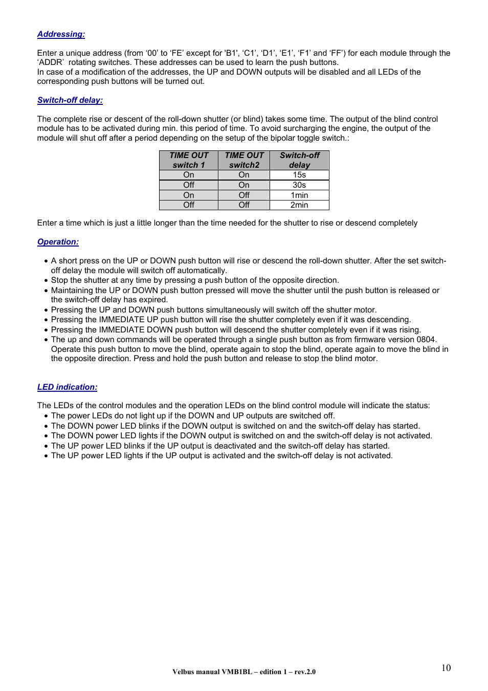 Velleman VMB1BL User Manual | Page 10 / 12