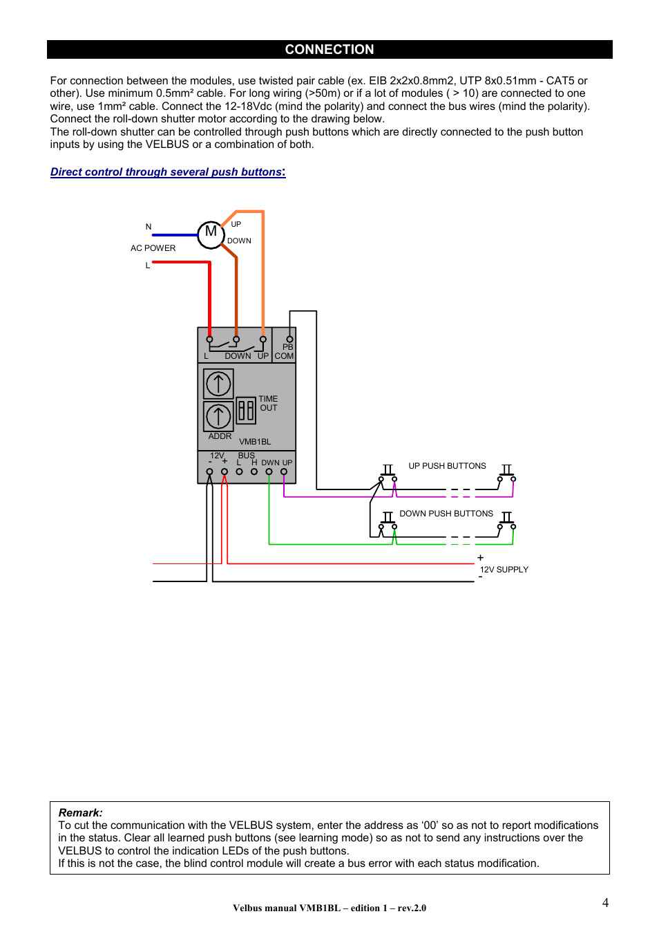 4connection | Velleman VMB1BL User Manual | Page 4 / 12