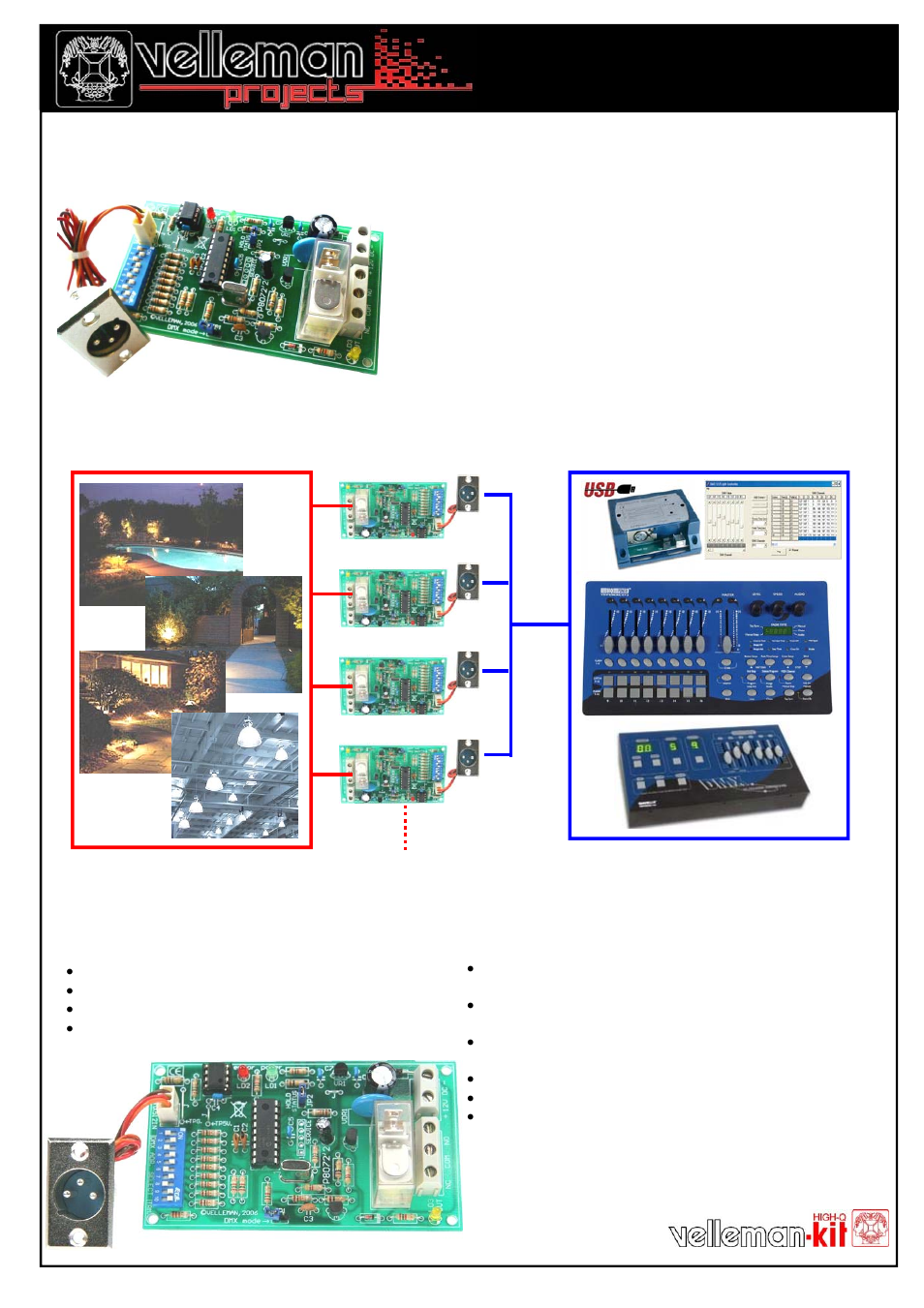 Velleman projects K8072 Infosheet User Manual | 1 page