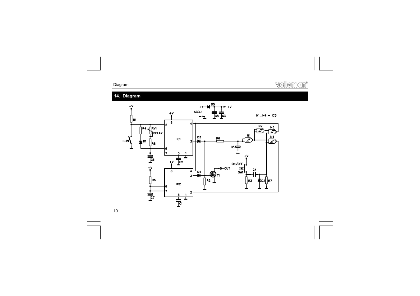 Velleman projects K3500 Assembly instructions User Manual | Page 10 / 12