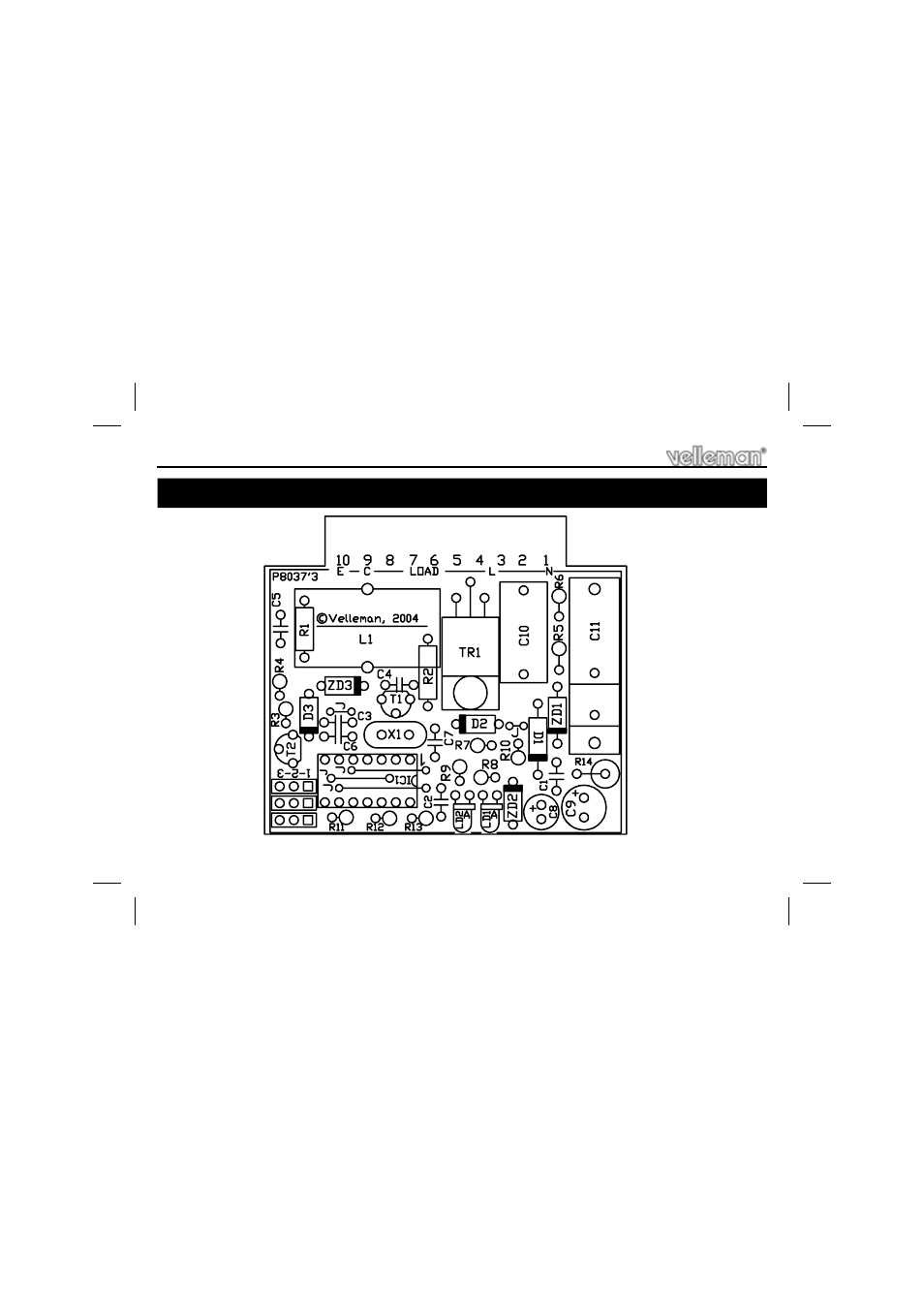 Velleman projects K8037 Assembly instructions User Manual | Page 14 / 16