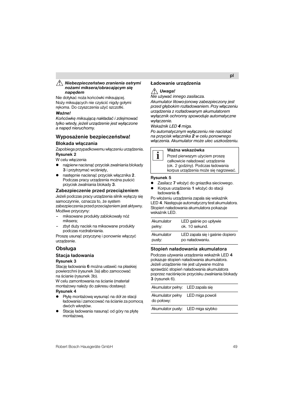 Bosch MSM 6 A 86 User Manual | Page 49 / 74