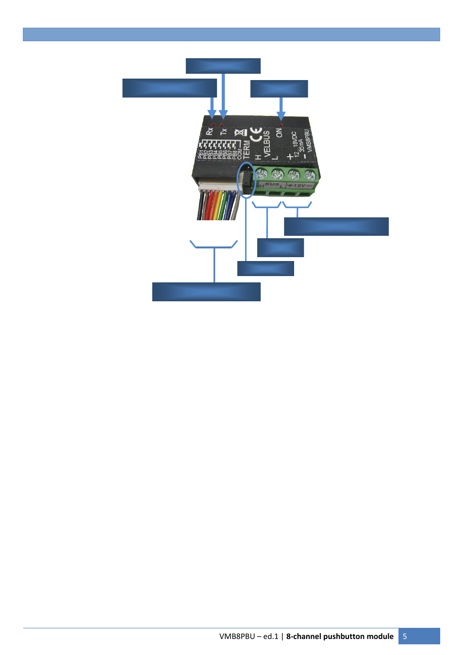 Velleman VMB8PB User Manual | Page 5 / 16