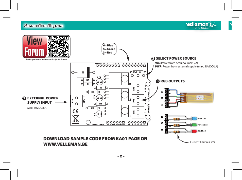 Forum | Velleman VMa01 User Manual | Page 2 / 4