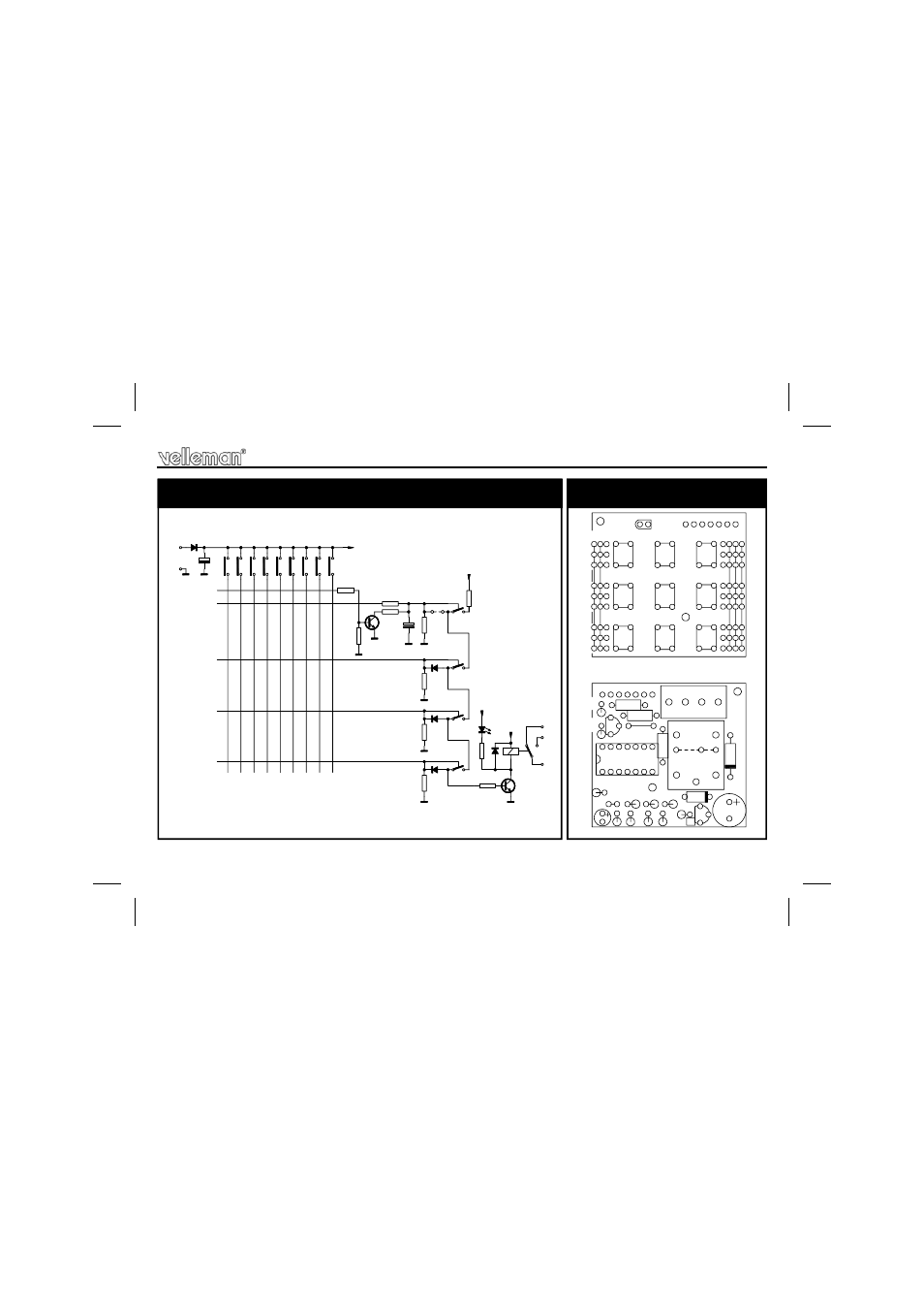 Schematic diagram & pcb, Velleman | Velleman projects K6400 Assembly instructions User Manual | Page 11 / 12