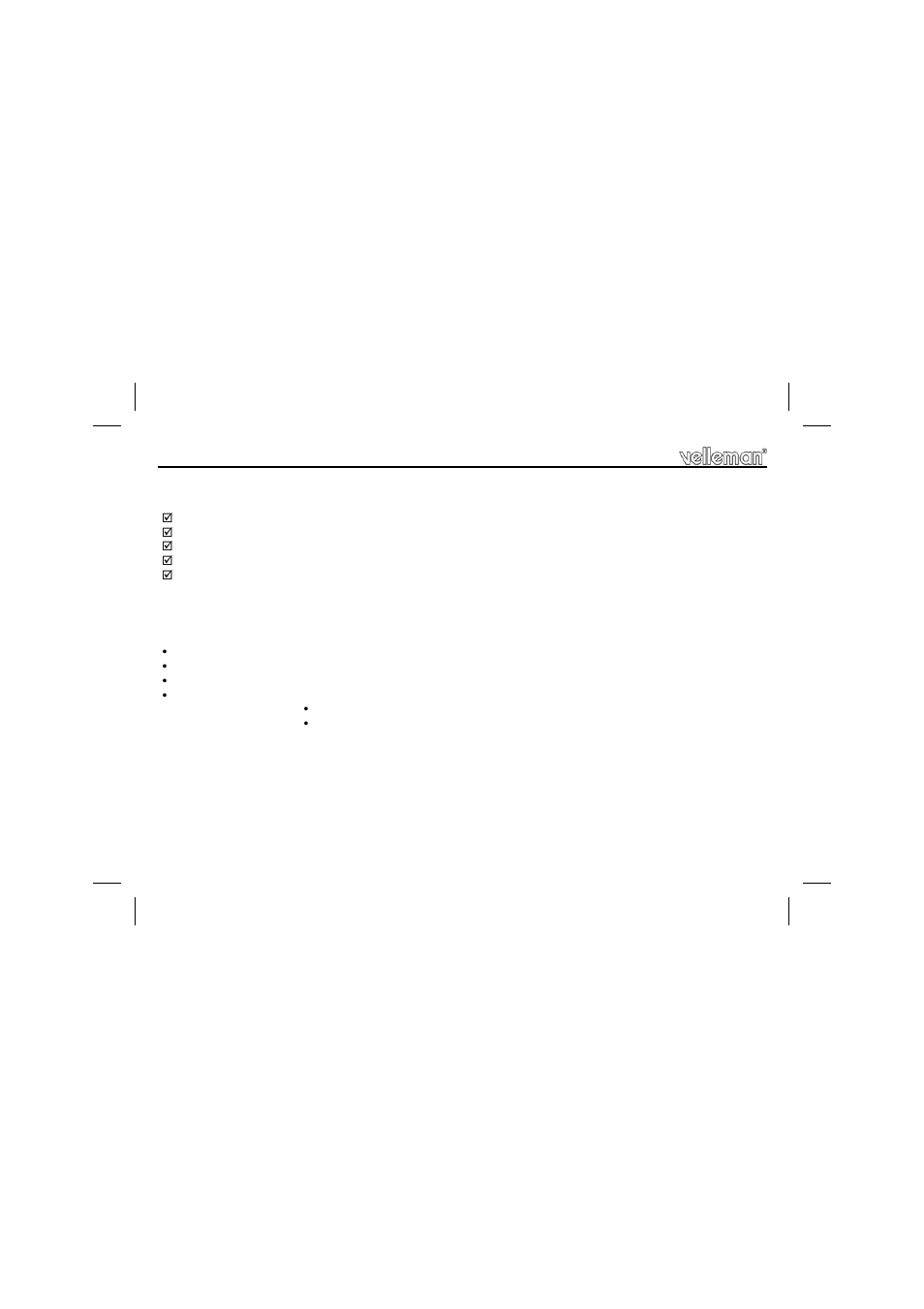 Velleman projects K6400 Assembly instructions User Manual | Page 2 / 12