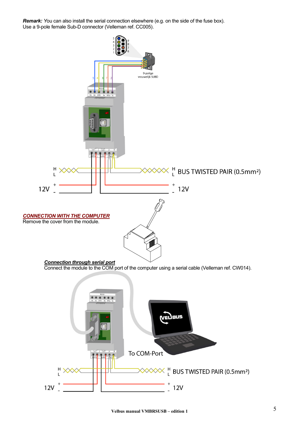 Velleman VMBRSUSB User Manual | Page 5 / 8