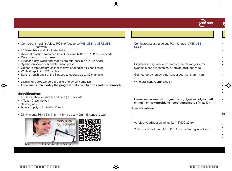 Français, Nederlands english | Velleman VMBGPTCB User Manual | Page 4 / 12
