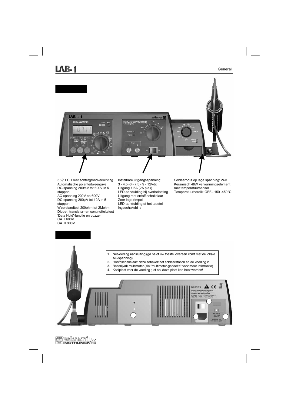 Velleman LAB1 User Manual | Page 17 / 64